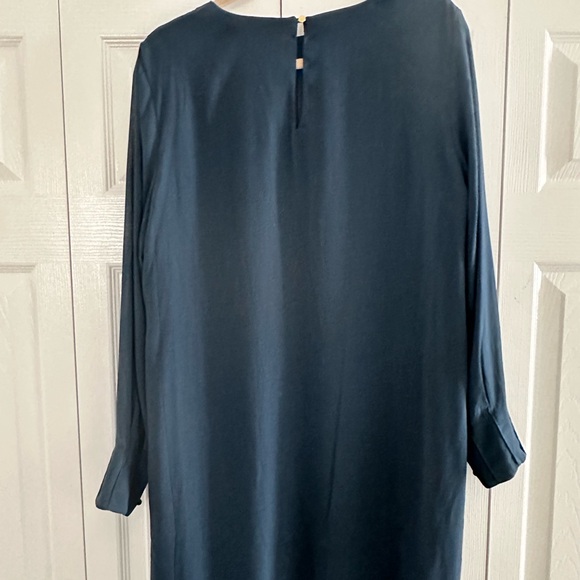 H&M Teal Long-Sleeve Shift Dress - Picture 3 of 4